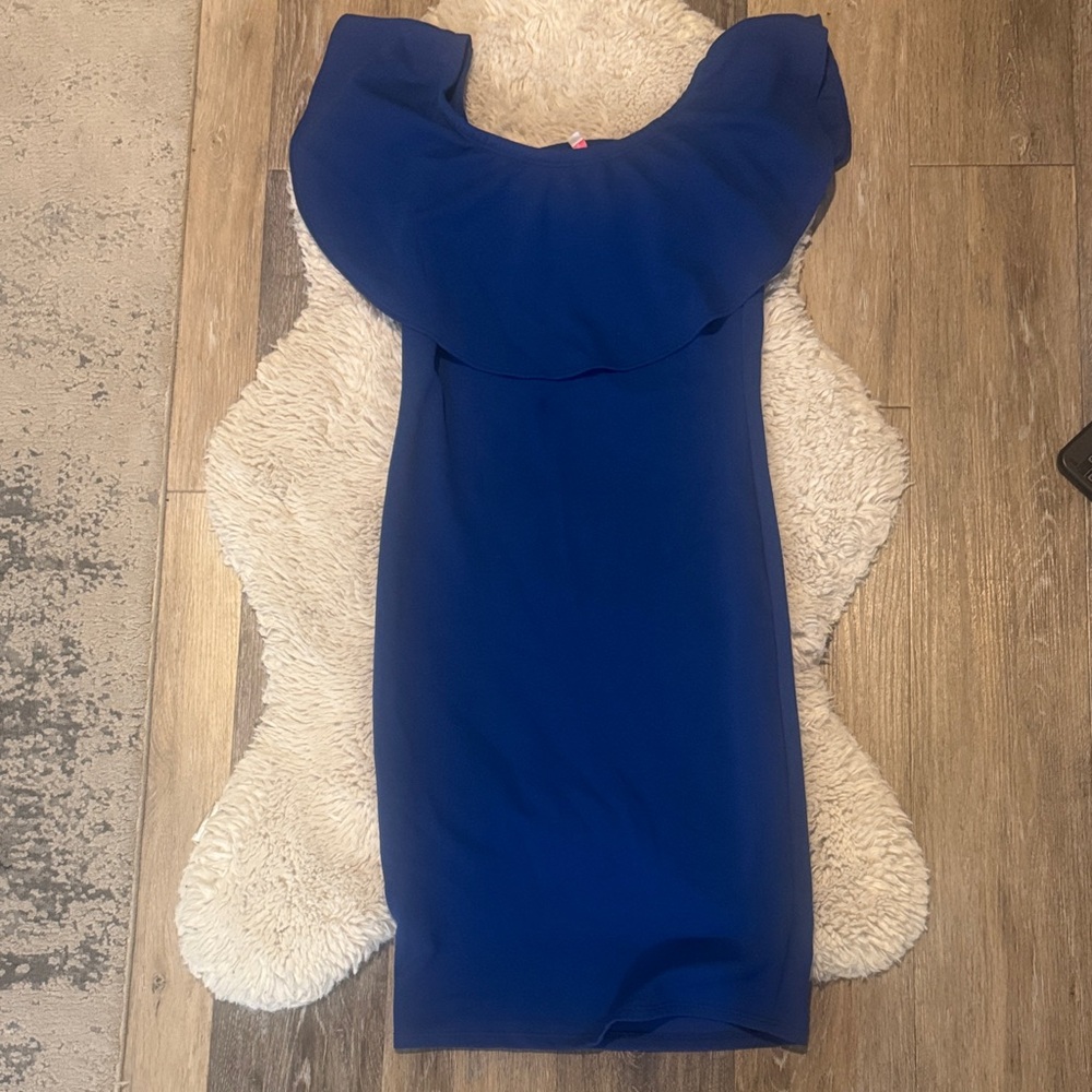Elegant Blue Mini Dress